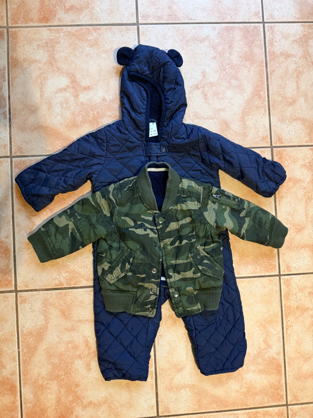 Uniqlo One-Piece & Gap reversible jacket